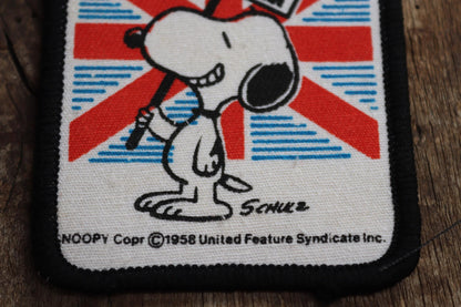 Vintage 1980s Snoopy patches - Peanuts embroidered badges - deadstock - Red Baron