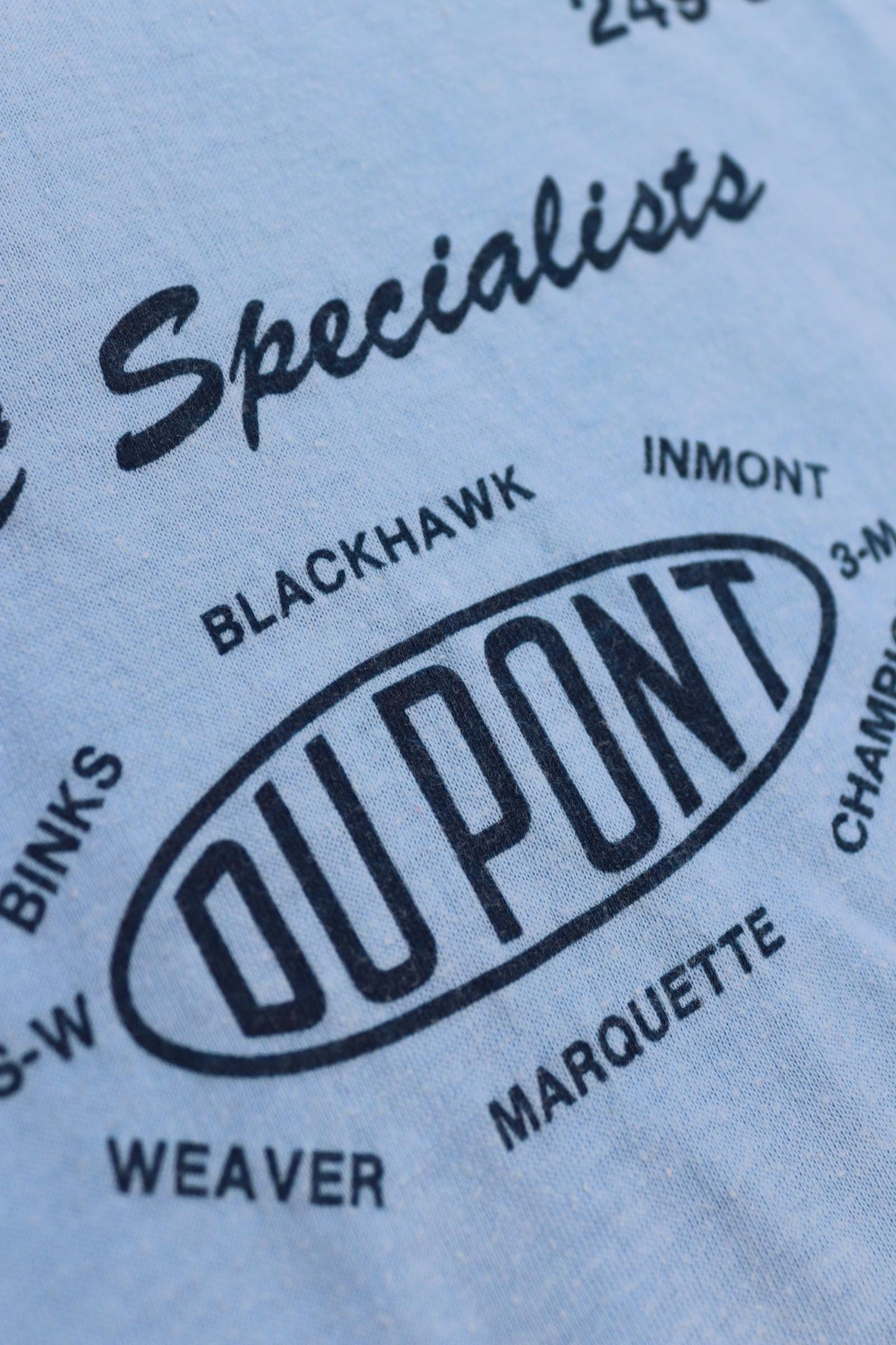 Vintage 1980s t shirt - single stitch - sports car mechanic print - 33” chest