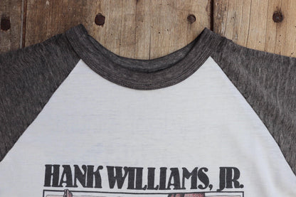 Vintage 1980s Hank Williams Jr t shirt - single stitch - tour tee - 41” chest