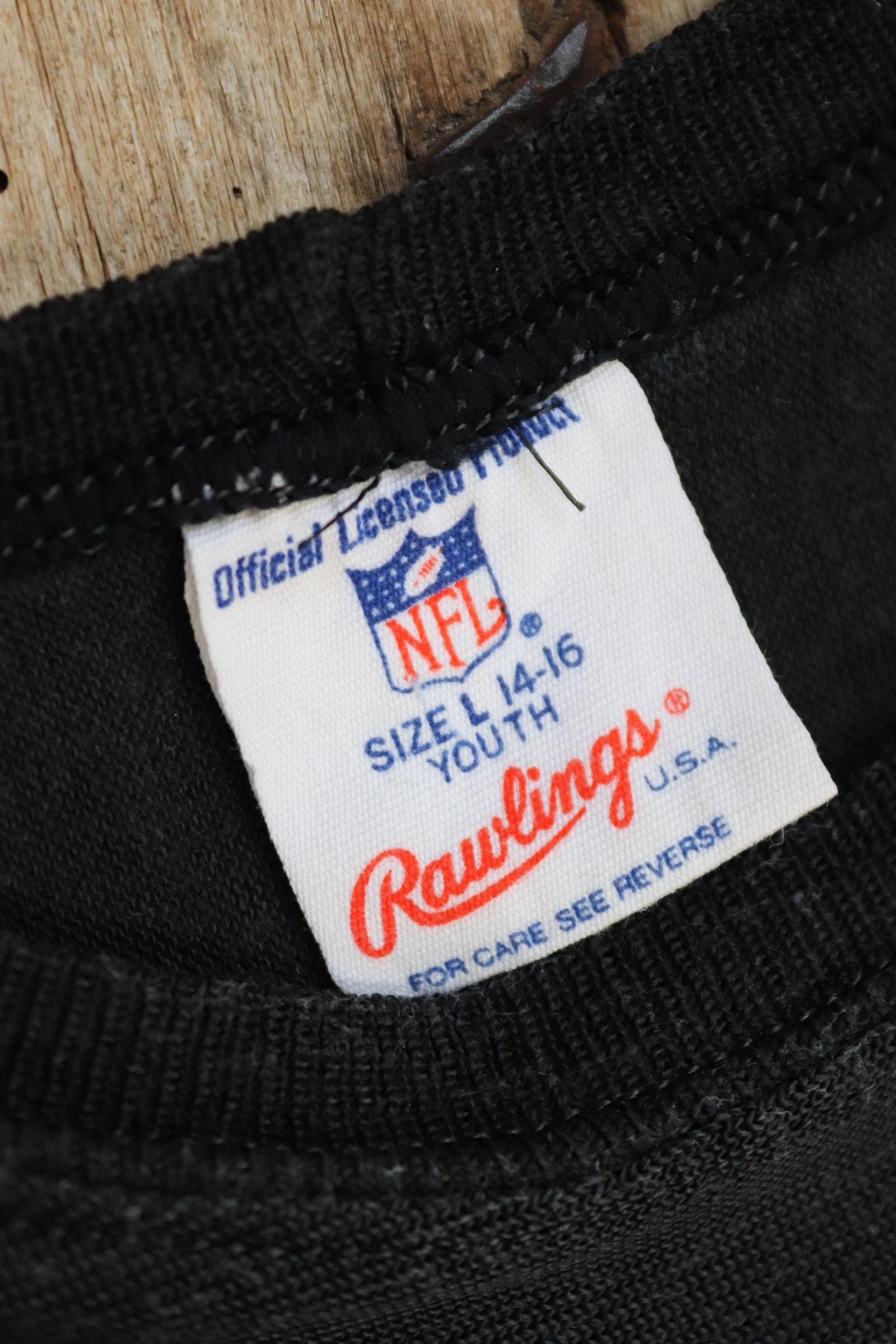 Vintage 1980s Steelers durene shirt - American football - black yellow nylon top - NFL sportswear - 34” chest