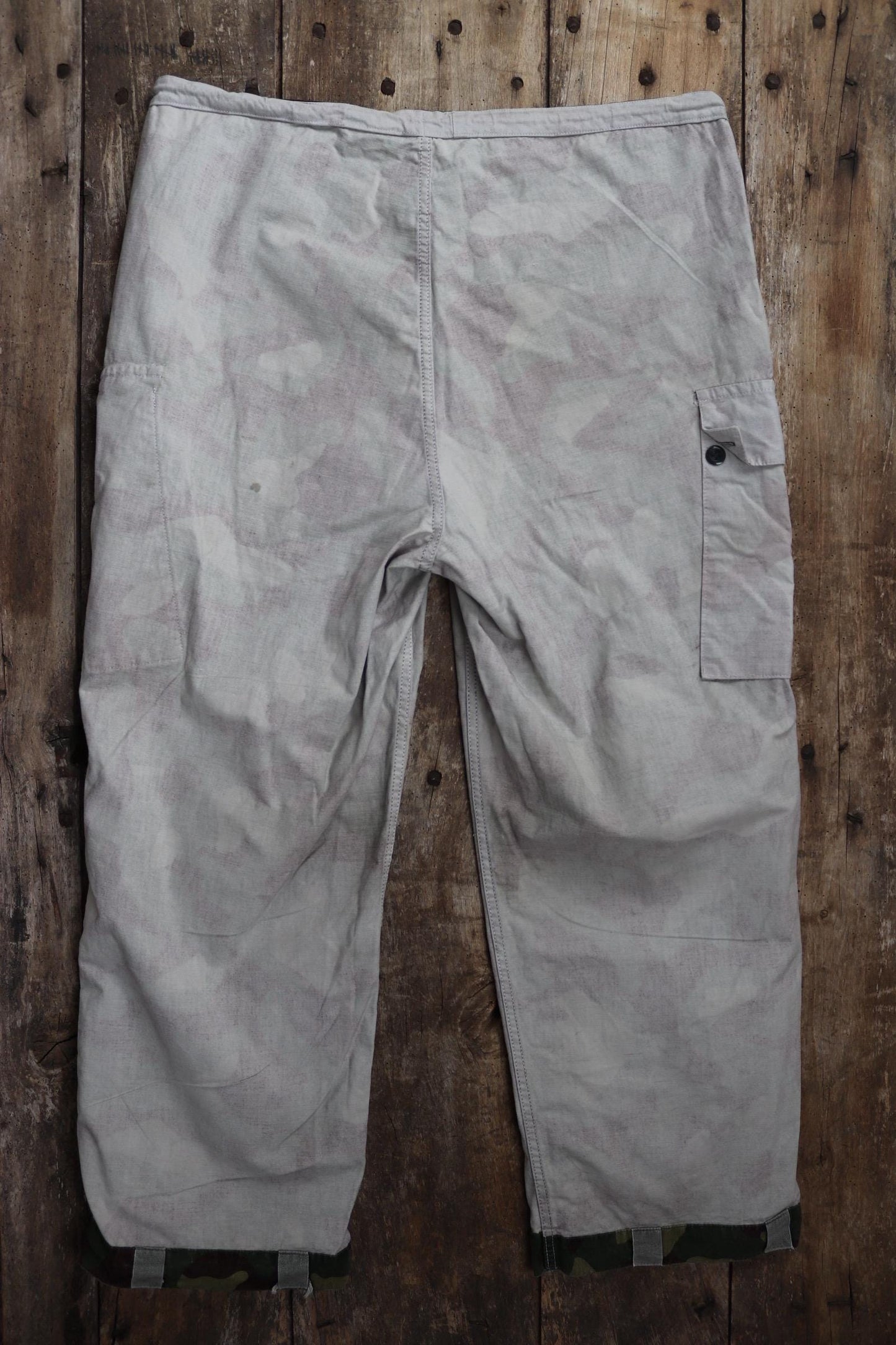 Vintage 1980s Finnish M62 camo trousers - windproof paratrooper pants - 41” x 29”