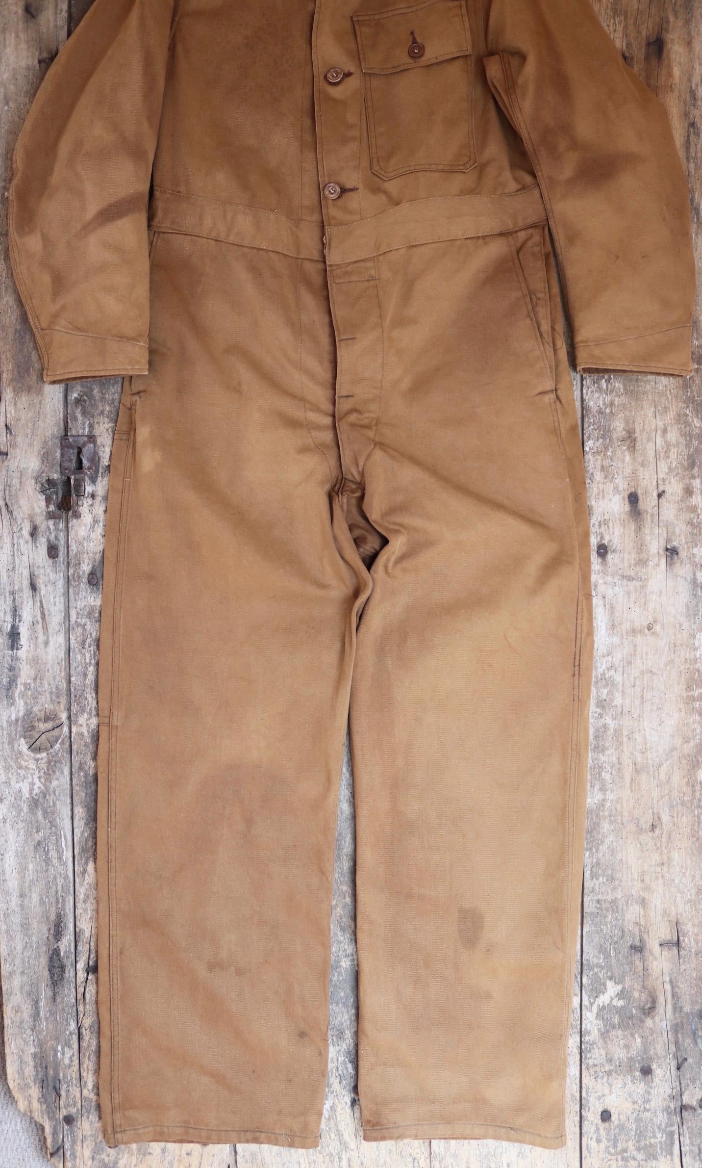 Vintage 1940s CC41 Shell coveralls - British workwear - rare petrolania - Shell Mex embroidery - 41” chest - 37” x 31”