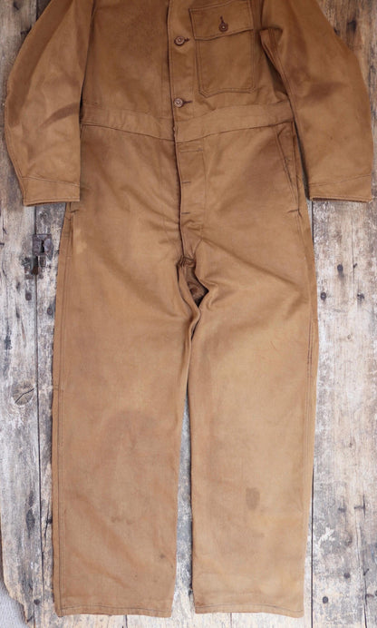Vintage 1940s CC41 Shell coveralls - British workwear - rare petrolania - Shell Mex embroidery - 41” chest - 37” x 31”