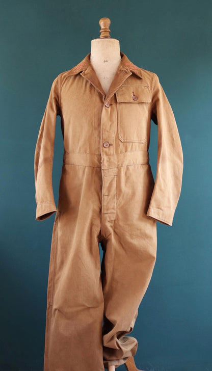 Vintage 1940s CC41 Shell coveralls - British workwear - rare petrolania - Shell Mex embroidery - 41” chest - 37” x 31”