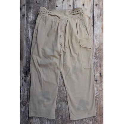 Vintage 1960s British army Gurkha trousers - military pleated pants - 30" x 27"