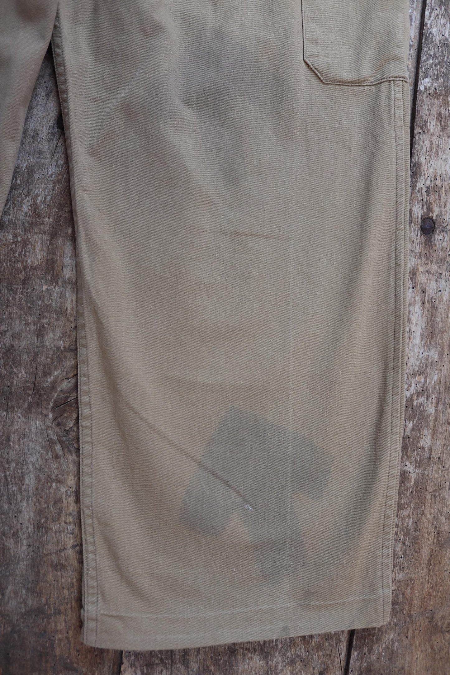 Vintage 1960s British army Gurkha trousers - military pleated pants - 30" x 27"