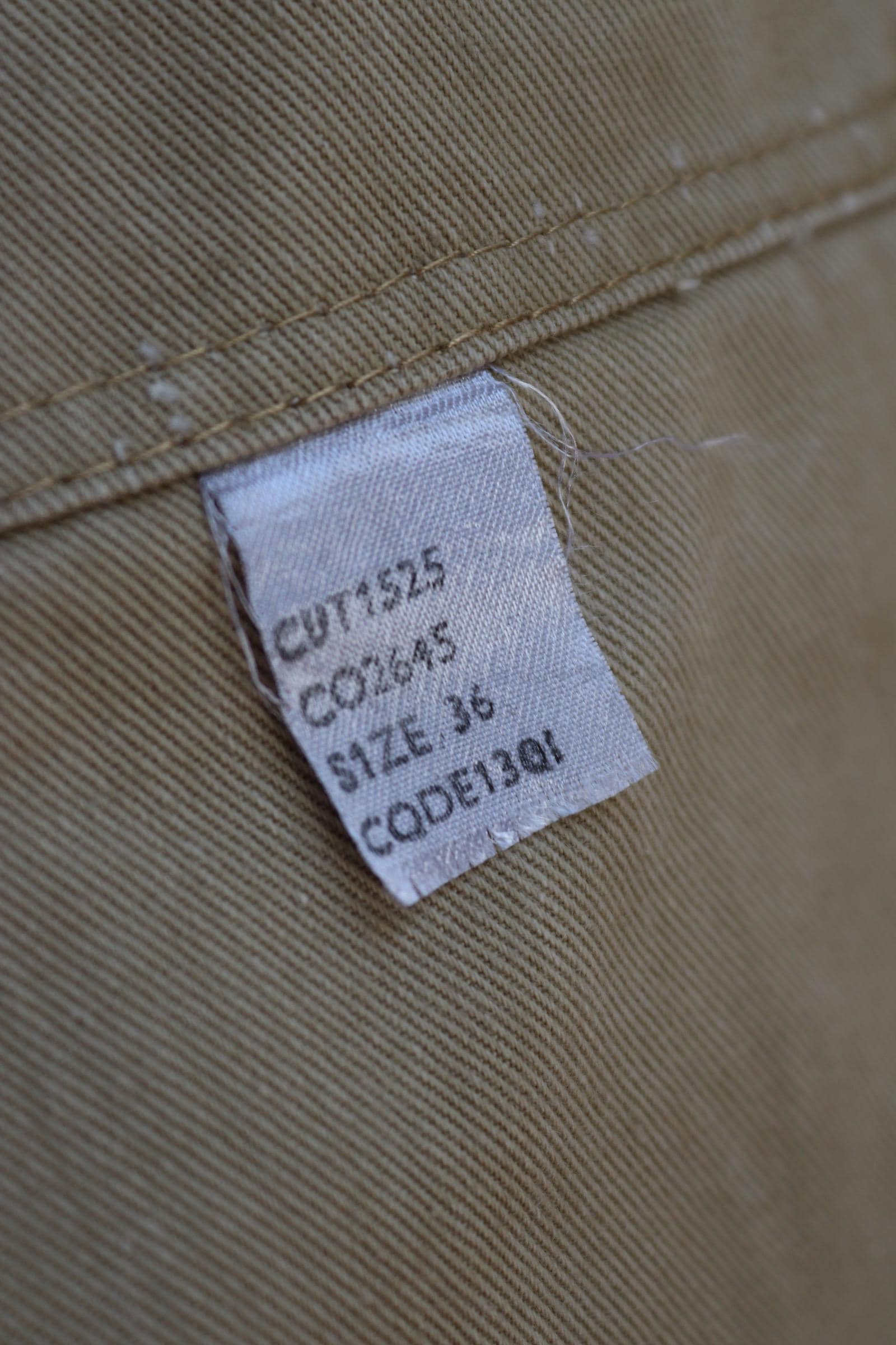 Vintage 1970s British style chinos - military trousers - prison arrows - 33" x 31"