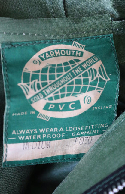 Vintage 1960s deadstock Yarmouth Oilskins smock - PVC rainwear - foul weather workwear - 51” chest