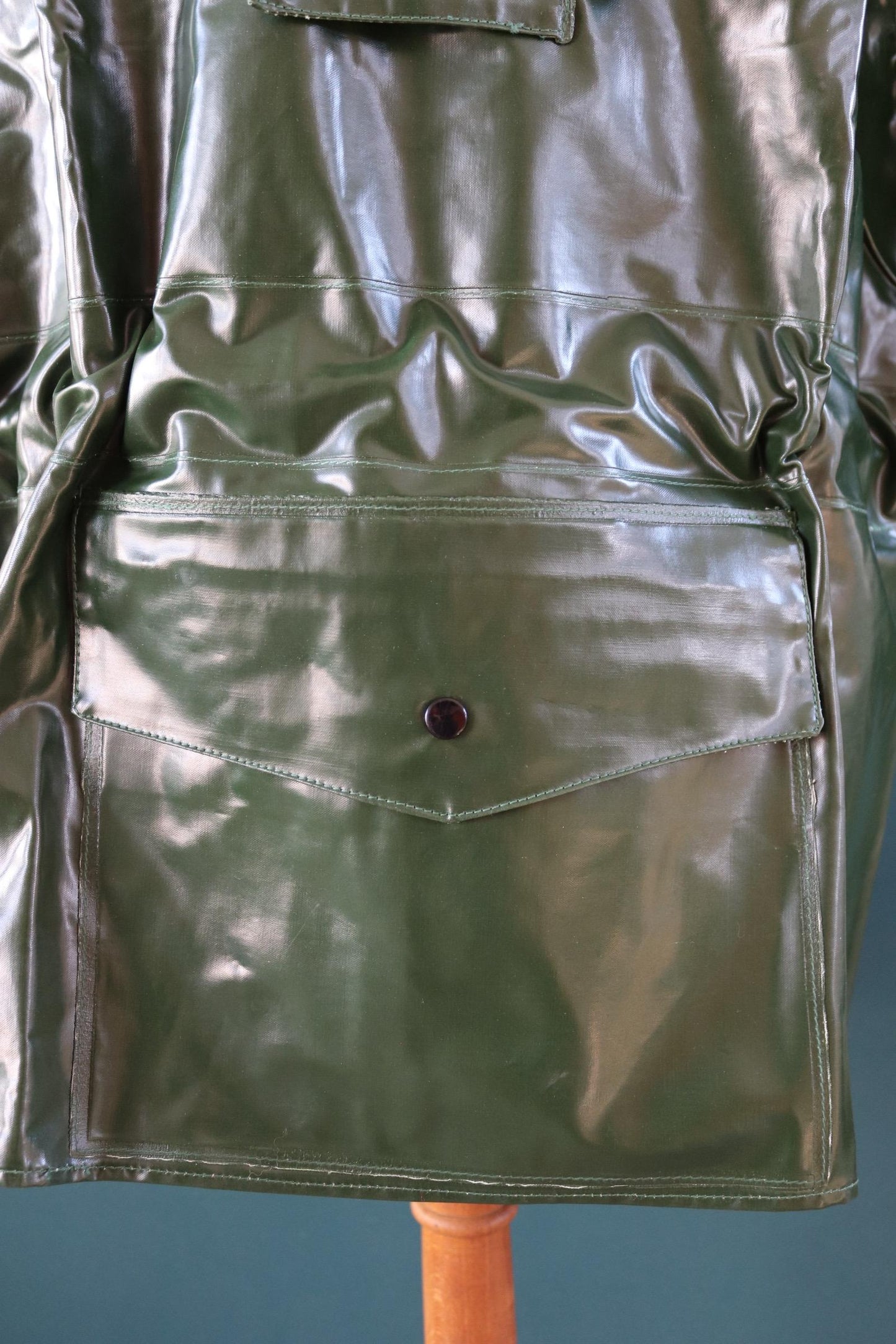 Vintage 1960s deadstock Yarmouth Oilskins smock - PVC rainwear - foul weather workwear - 51” chest