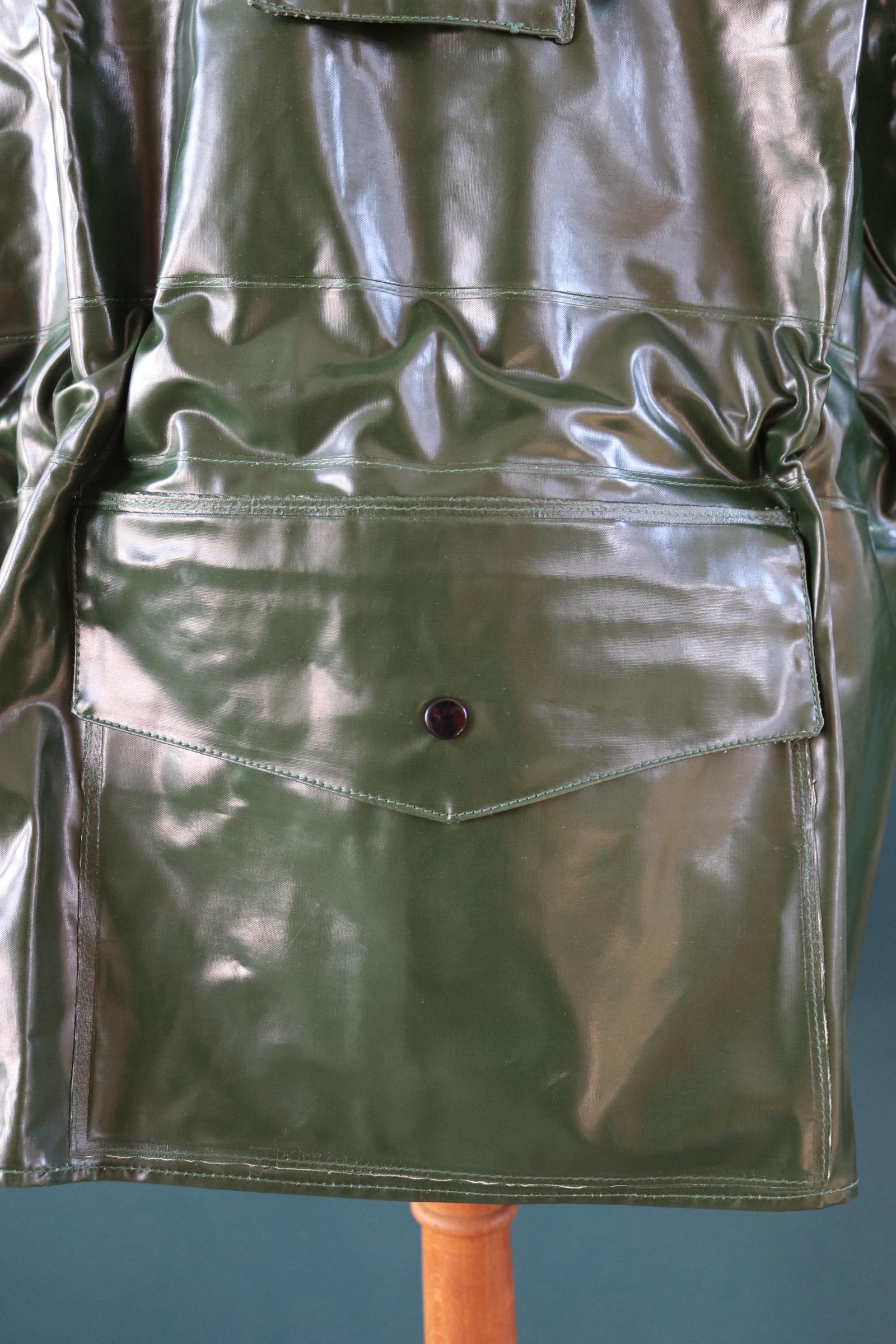 Vintage 1960s deadstock Yarmouth Oilskins smock - PVC rainwear - foul weather workwear - 51” chest