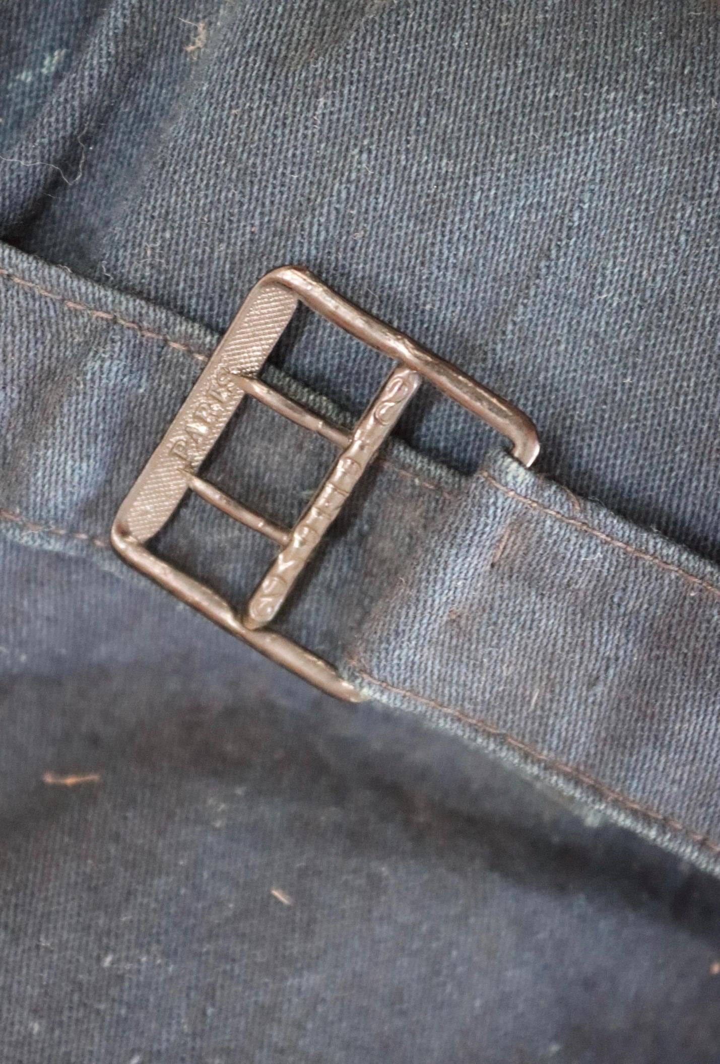 Antique 1900s kapok life jacket - vintage buoyancy aid - Miranda life vest - Peter Robinson Ltd - natural indigo - 40” chest
