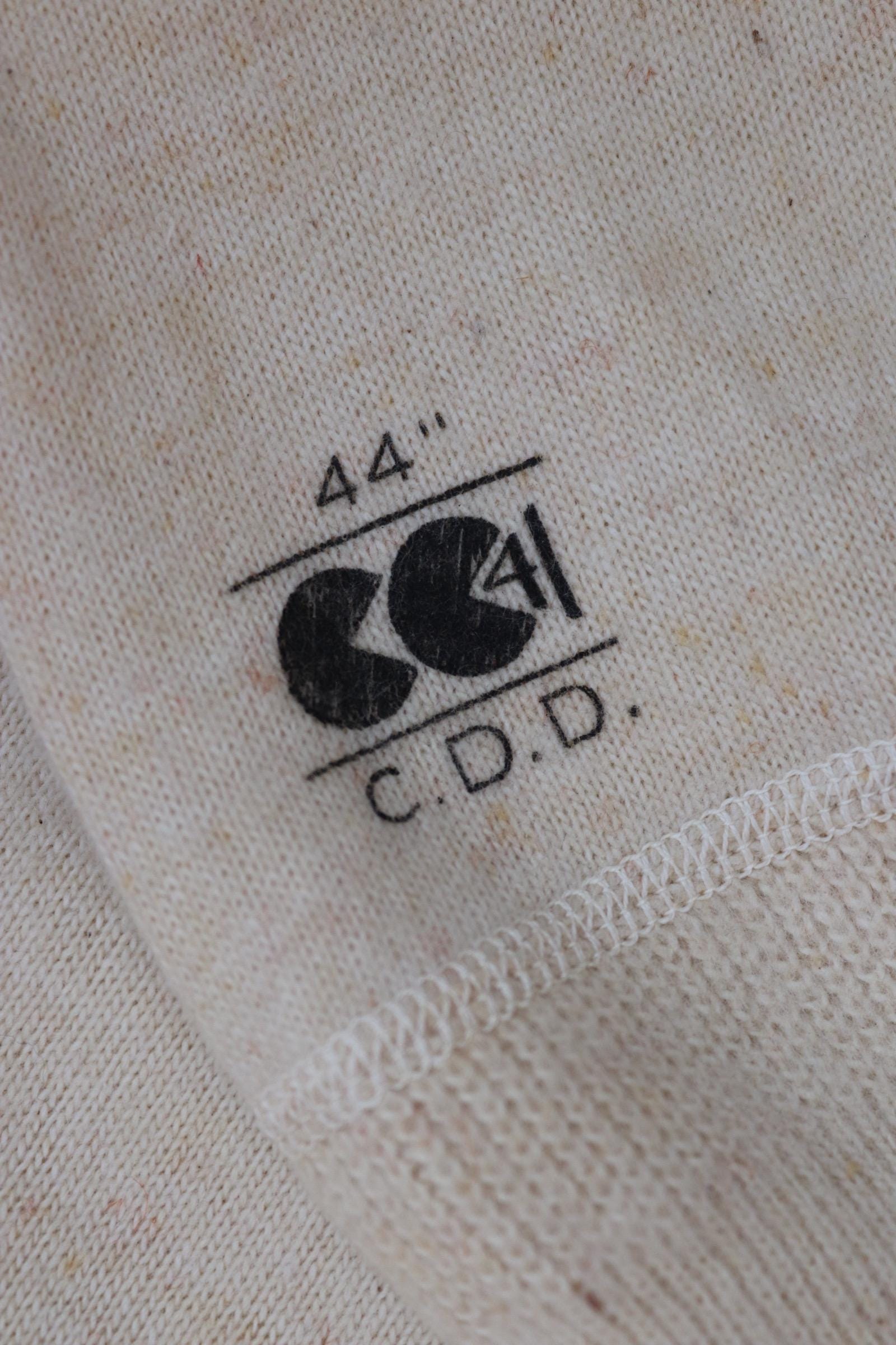 Vintage 1940s deadstock CC41 wool undershirt - WW2 clothing - Henley top - thermal layer - 44" chest