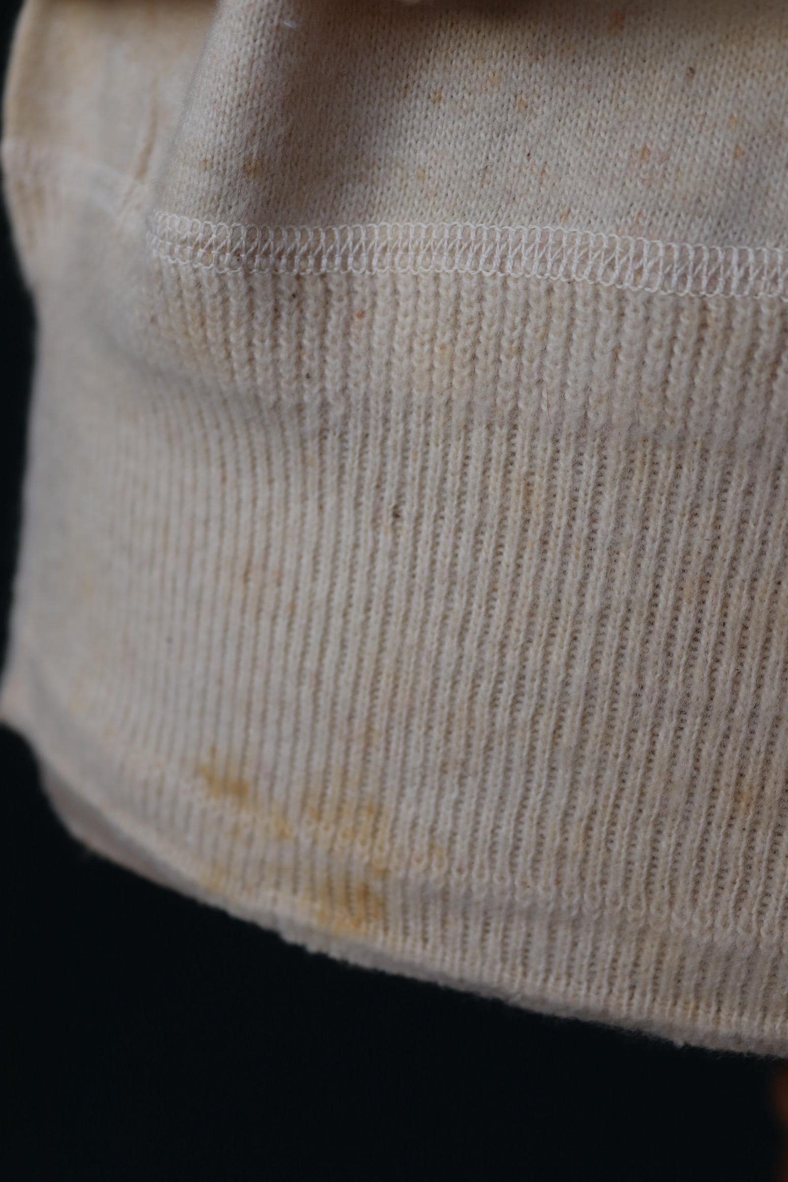Vintage 1940s deadstock CC41 wool undershirt - WW2 clothing - Henley top - thermal layer - 44" chest
