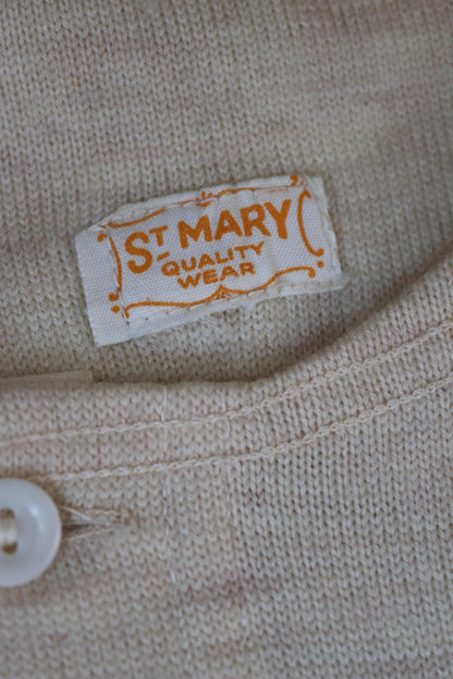 Vintage 1940s deadstock CC41 wool undershirt - WW2 clothing - Henley top - thermal layer - 36" chest