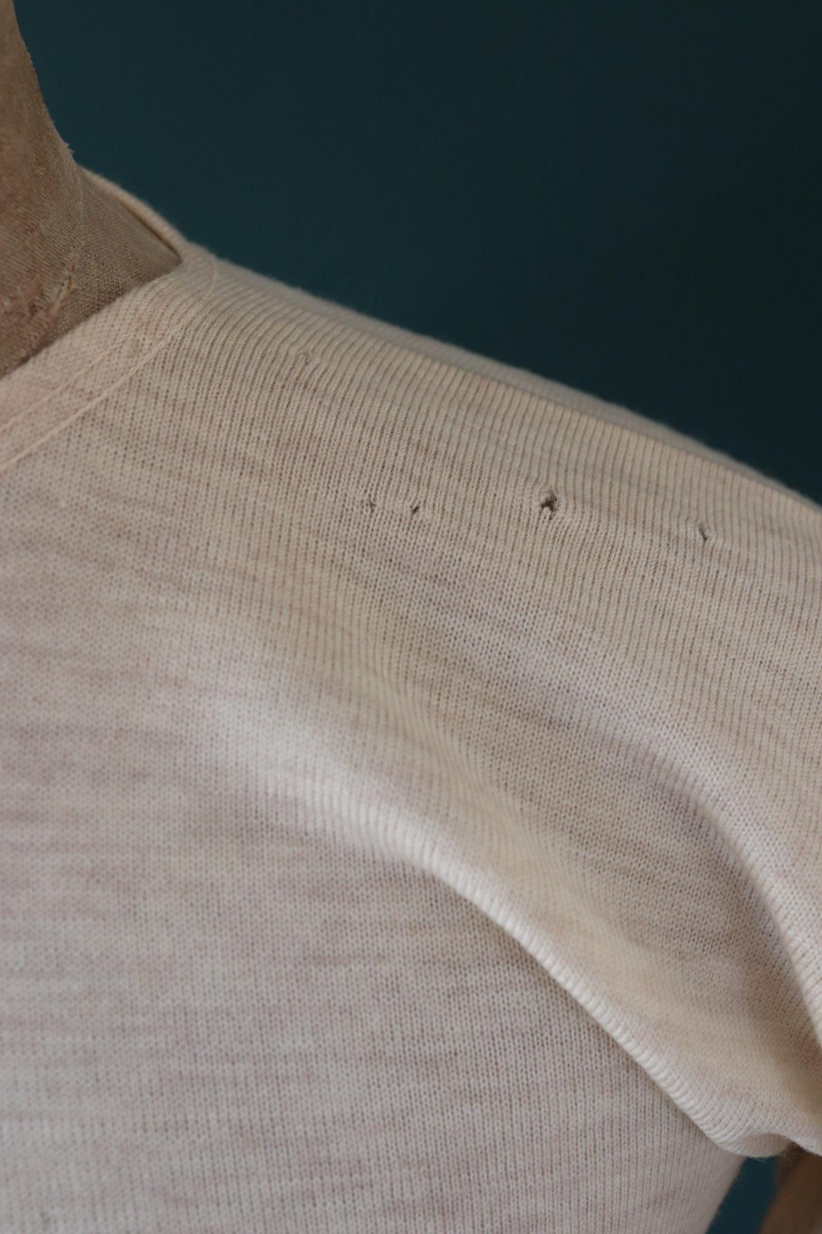 Vintage 1940s deadstock CC41 wool undershirt - WW2 clothing - Henley top - thermal layer - 36" chest