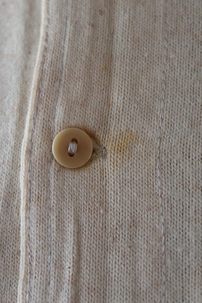 Vintage 1940s deadstock CC41 wool undershirt - WW2 clothing - Henley top - thermal layer - 44" chest