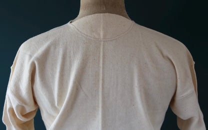 Vintage 1940s deadstock CC41 wool undershirt - WW2 clothing - Henley top - thermal layer - 44" chest