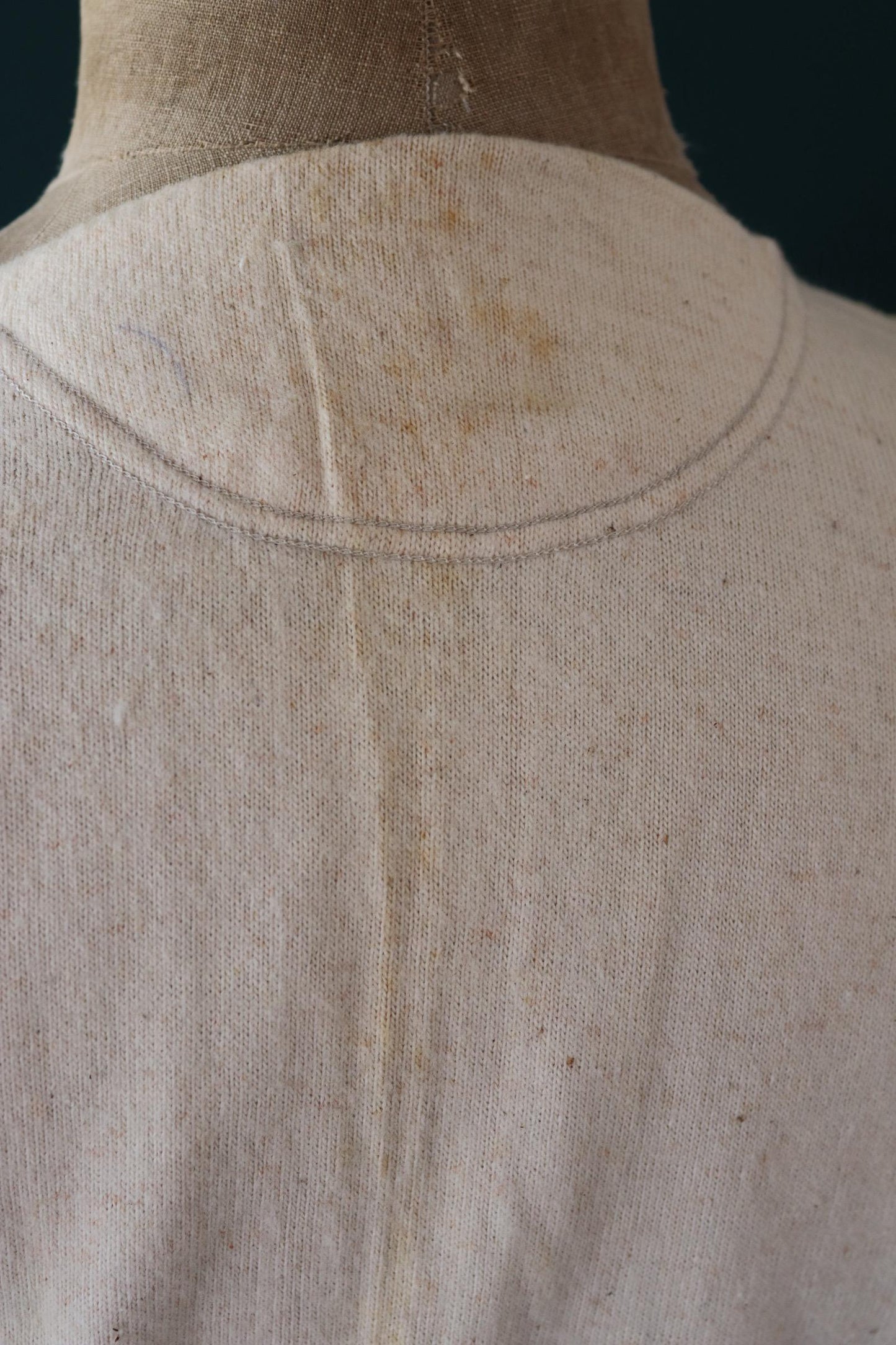 Vintage 1940s deadstock CC41 wool undershirt - WW2 clothing - Henley top - thermal layer - 47" chest
