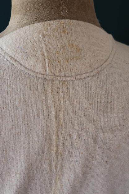 Vintage 1940s deadstock CC41 wool undershirt - WW2 clothing - Henley top - thermal layer - 47" chest