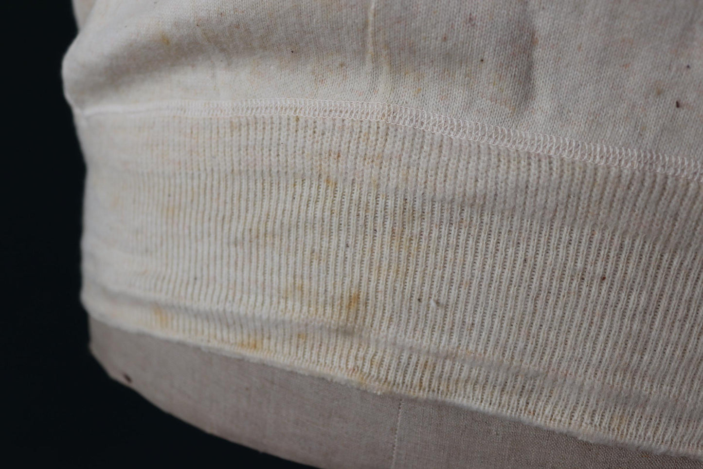 Vintage 1940s deadstock CC41 wool undershirt - WW2 clothing - Henley top - thermal layer - 47" chest