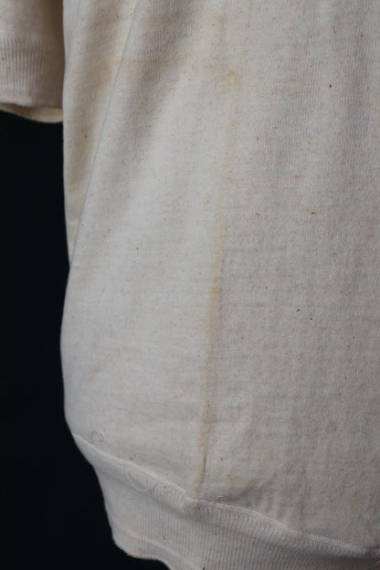 Vintage 1940s deadstock CC41 wool undershirt - WW2 clothing - Henley top - thermal layer - 44" chest