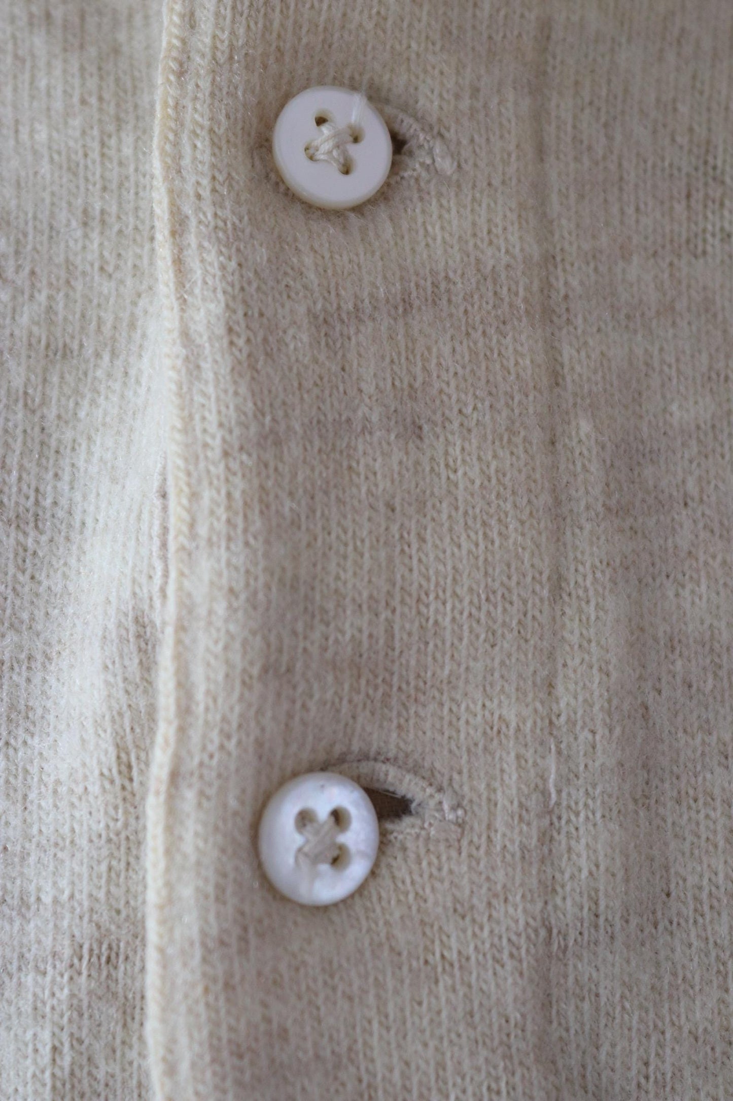 Vintage 1940s Harrods wool undershirt - WW2 clothing - Henley top - thermal layer - 40" chest