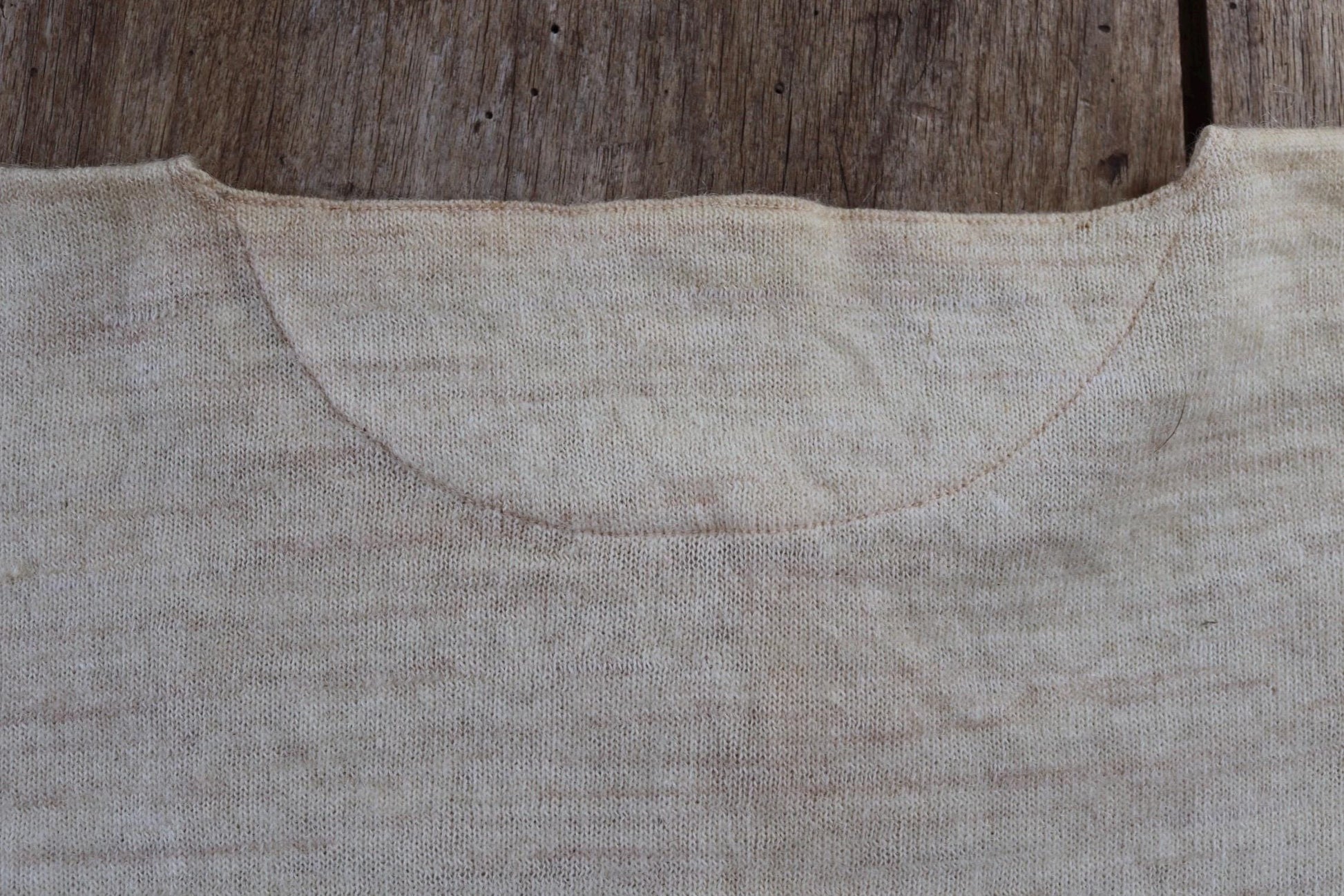 Vintage 1940s deadstock wool undershirt - WW2 clothing - Henley top - thermal layer - 35" chest