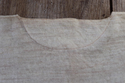 Vintage 1940s deadstock wool undershirt - WW2 clothing - Henley top - thermal layer - 35" chest