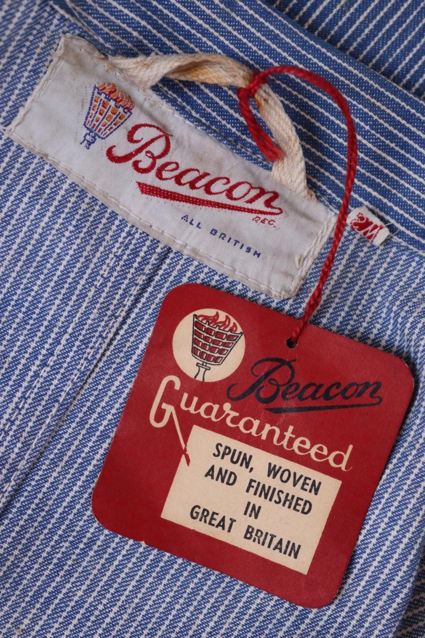 Vintage 1940s deadstock womens forecourt overall dress - Beacon British workwear - rare petrolania - Esso patch - 38” chest