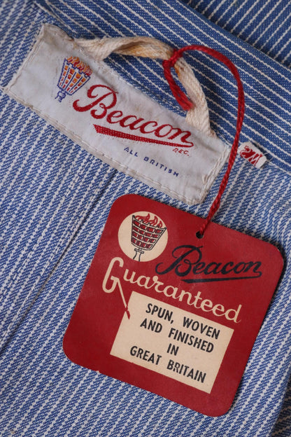Vintage 1940s deadstock womens forecourt overall dress - Beacon British workwear - rare petrolania - Esso patch - 38” chest