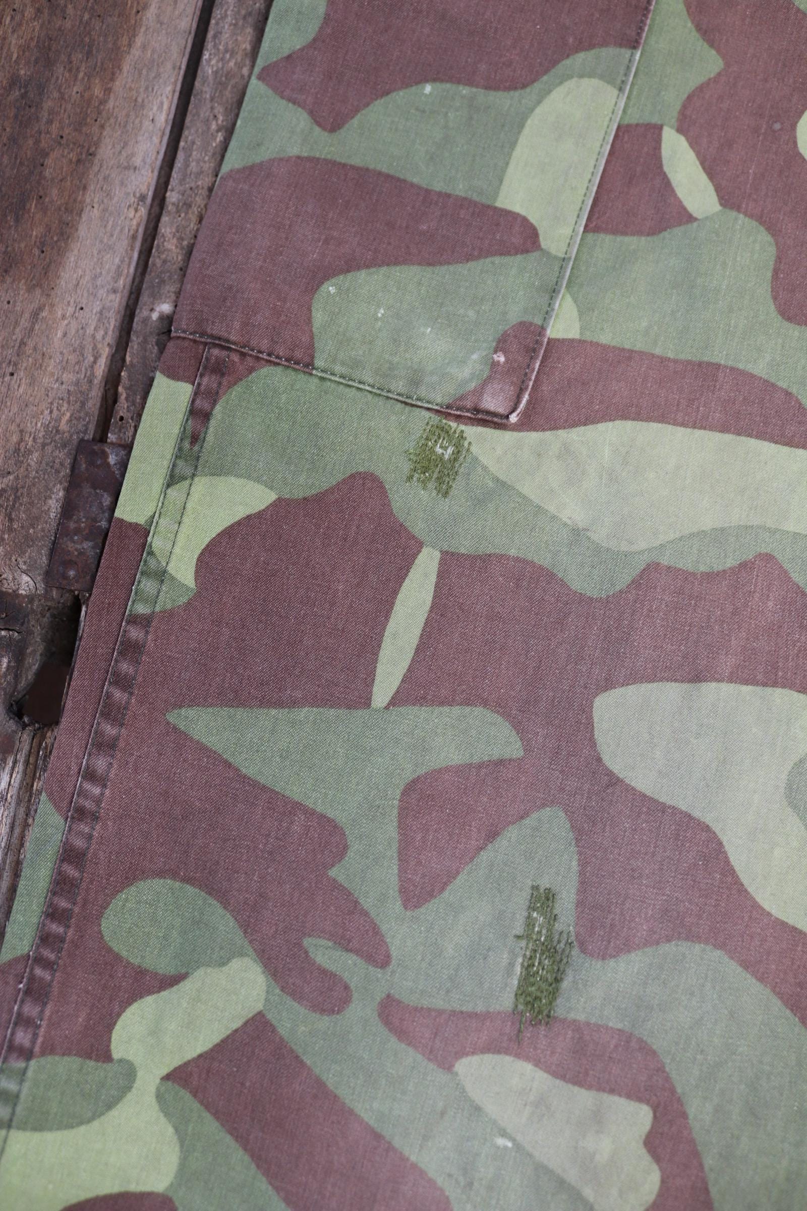 Vintage 1980s Finnish M62 camo trousers - windproof paratrooper pants - 38” x 28”