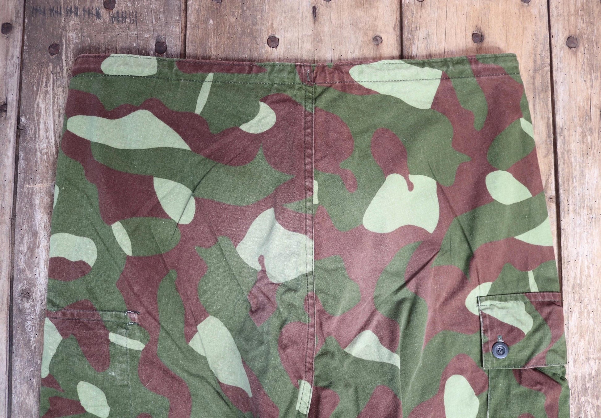 Vintage 1980s Finnish M62 camo trousers - windproof paratrooper pants - 38” x 29”