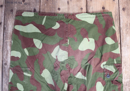 Vintage 1980s Finnish M62 camo trousers - windproof paratrooper pants - 38” x 29”