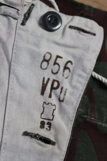 Vintage 1980s Finnish M62 camo trousers - windproof paratrooper pants - 42” x 30”