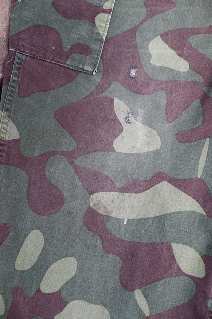 Vintage 1980s Finnish M62 camo trousers - windproof paratrooper pants - 42” x 30”