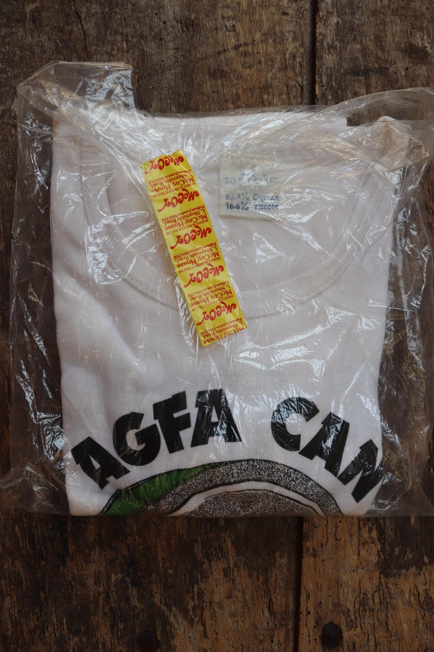 Vintage 1980s deadstock Agfa film t shirt - 38” chest