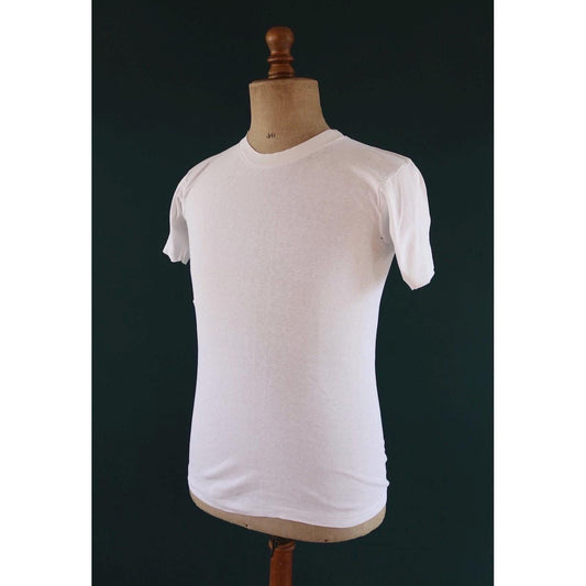 Vintage 1970s blank t shirt - plain white tee - 32” 34” 36” chest