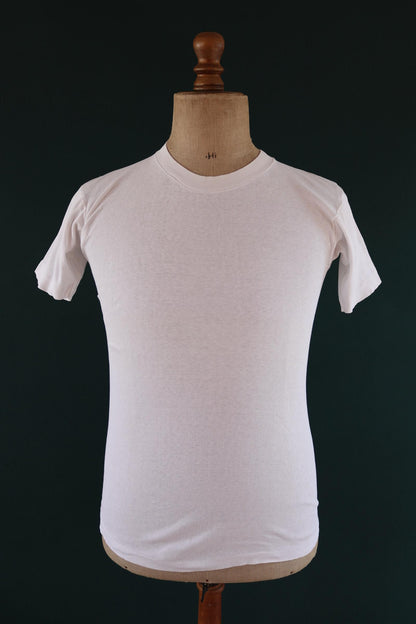 Vintage 1970s blank t shirt - plain white tee - 32” 34” 36” chest
