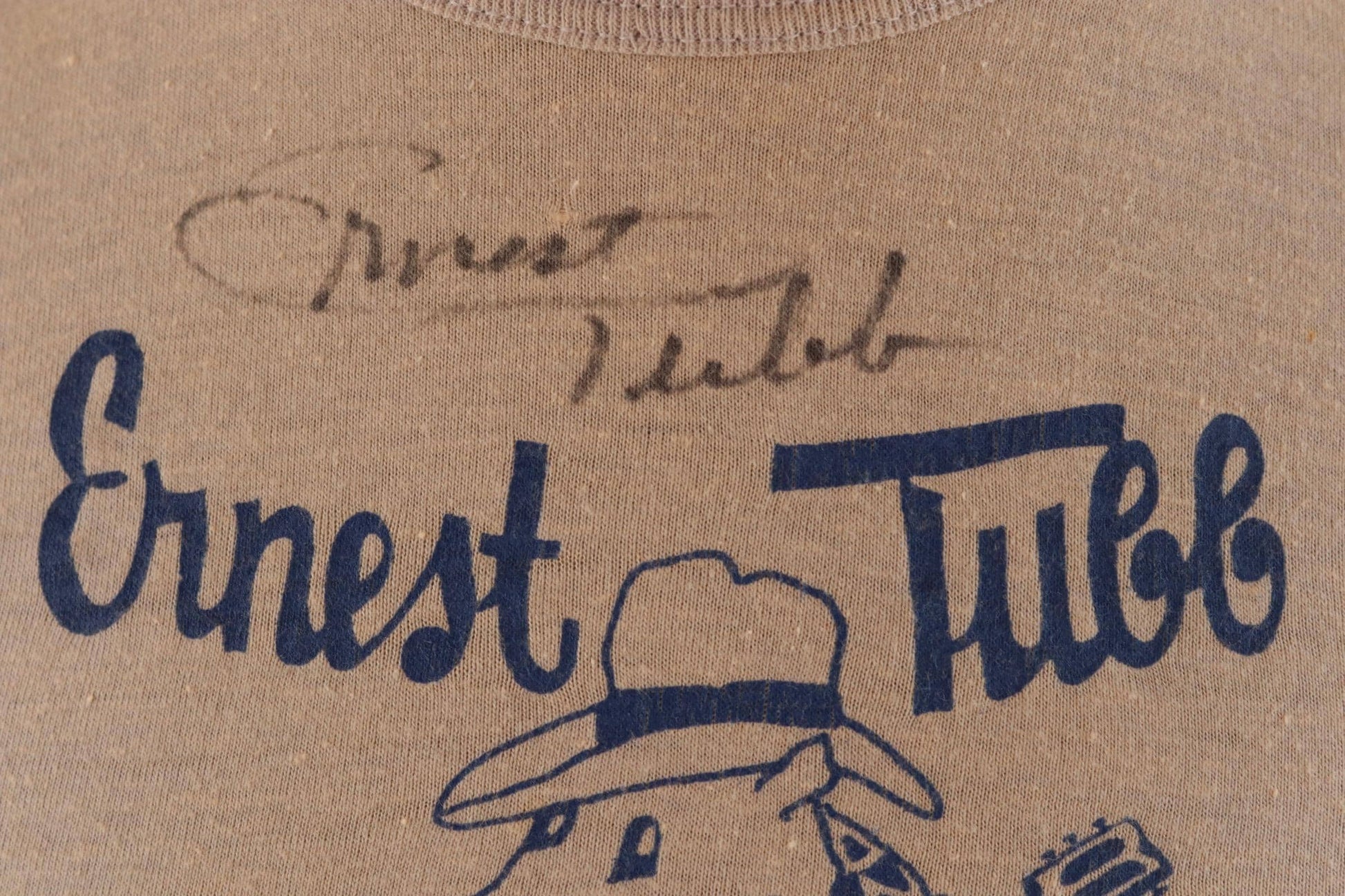 Vintage 1980s signed country music t shirt - Ernest Tubb - 32” chest