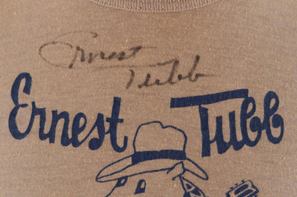 Vintage 1980s signed country music t shirt - Ernest Tubb - 32” chest