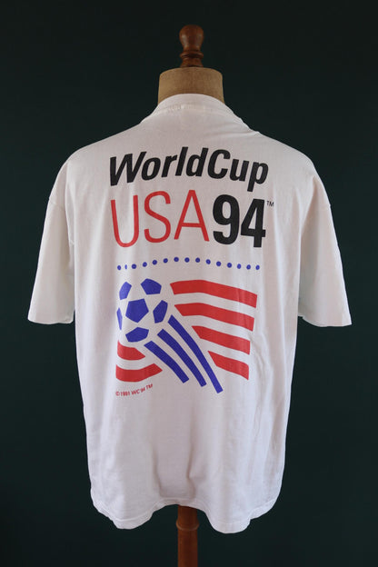 Vintage 1990s World Cup USA t shirt - football print - 47” chest - sportswear
