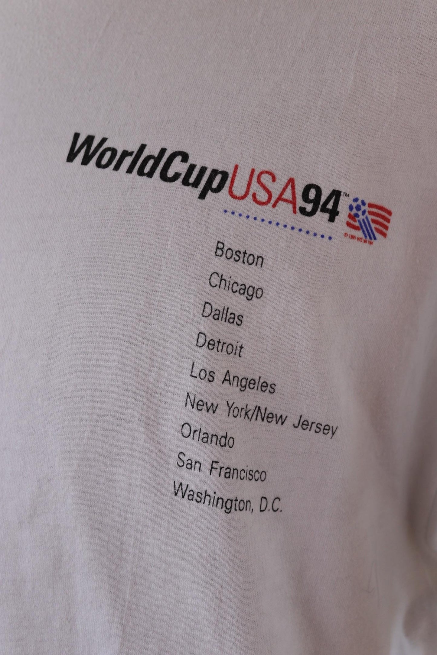 Vintage 1990s World Cup USA t shirt - football print - 47” chest - sportswear