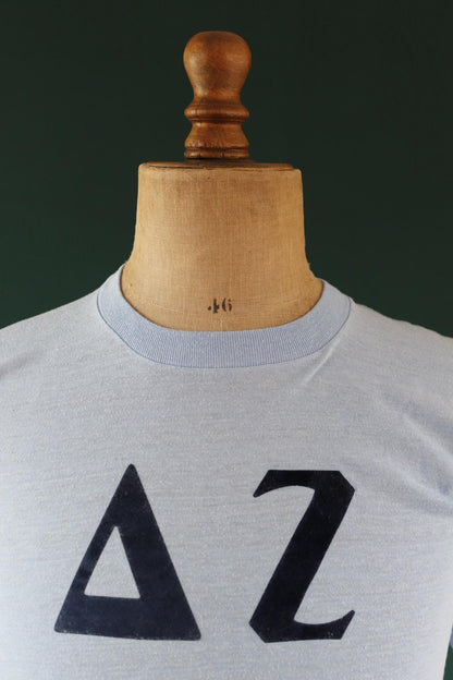 Vintage 1970s Greek letters sorority t shirt - single stitch tee - 36” chest