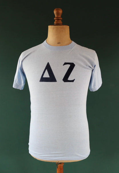 Vintage 1970s Greek letters sorority t shirt - single stitch tee - 36” chest