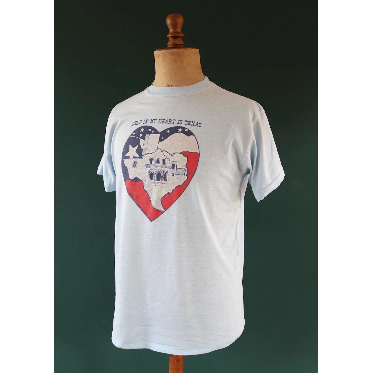 Vintage 1980s t shirt - single stitch - Texas print - 42” chest