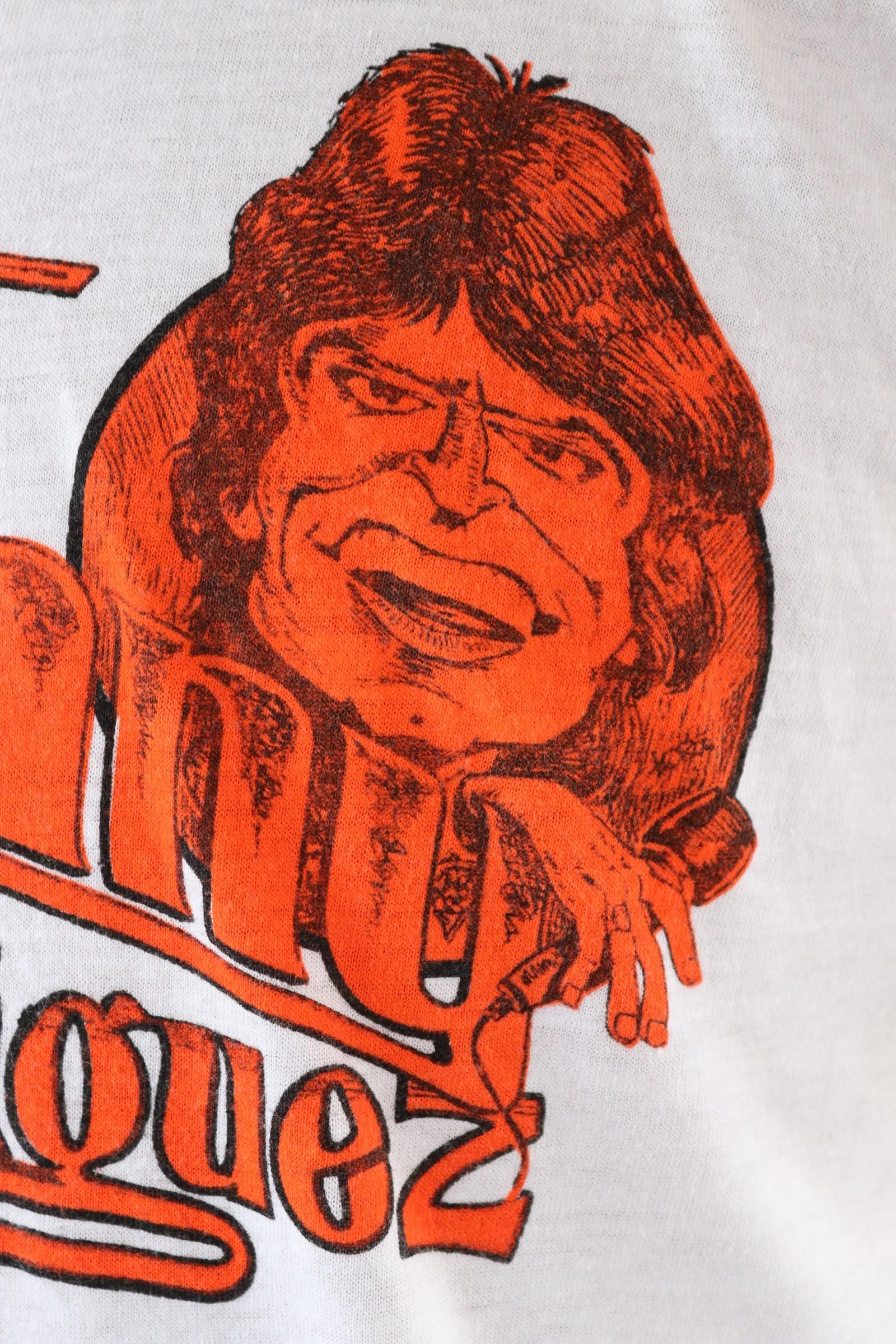 Vintage 1970s country music t shirt - Johnny Rodriguez print - rock tee - 42” chest