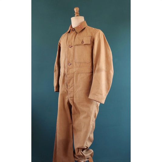 Vintage 1940s CC41 Shell coveralls - British workwear - rare petrolania - Shell Mex embroidery - 41” chest - 37” x 31”