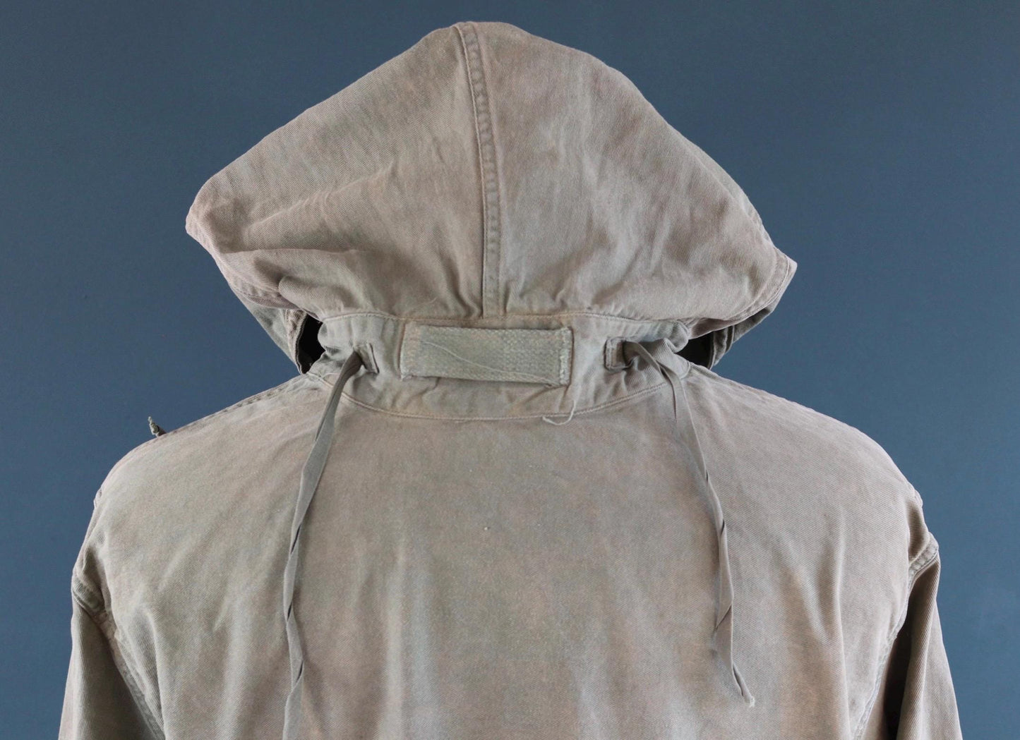 Vintage 1940s US Navy gunners smock - wet weather parka - WW2 USN - naval deck jacket - military anorak - 50” chest
