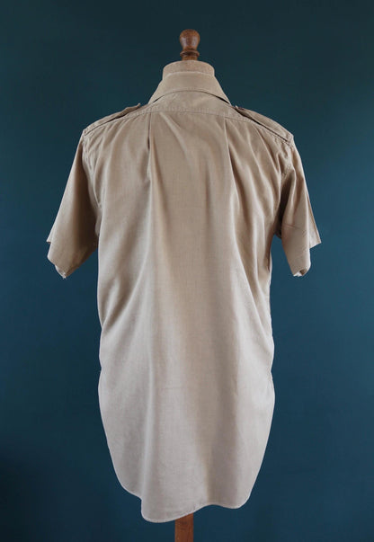 Vintage 1940s British army cotton Aertex shirt - original WW2 - 44” chest