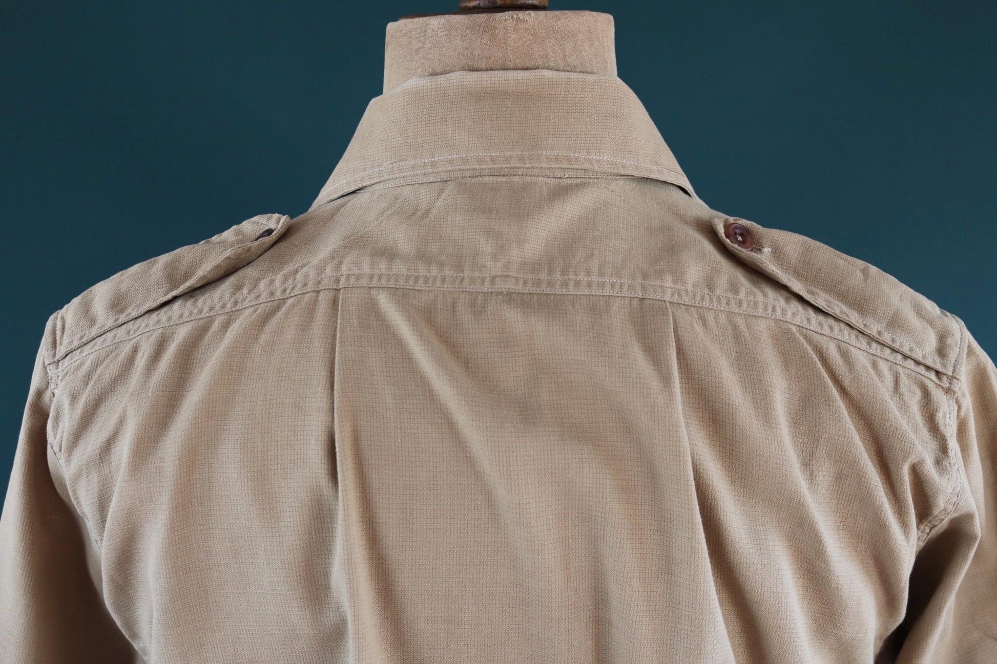 Vintage 1940s British army cotton Aertex shirt - original WW2 - 44” chest